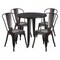 Flash Furniture Round 30" W, 30" L, 29.5" H, Metal Top, Gold CH-51090TH-4-18CAFE-BQ-GG - alternate 1