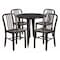Flash Furniture Round 30" W, 30" L, 29.5" H, Metal Top, Gold CH-51090TH-4-18VRT-BQ-GG - alternate 1