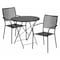 Flash Furniture 30" Round Black Steel Folding Table with 2 Chairs CO-30RDF-02CHR2-BK-GG - alternate 1