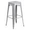 Flash Furniture 30" High No Back Silver Metal Barstool Square Seat CH-31320-30-SIL-GG - alternate 1