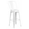 Flash Furniture 30" High White Metal Indoor-Outdoor Barstool CH-31320-30GB-WH-GG - alternate 1