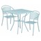 Flash Furniture 28" Square Sky Blue Steel Patio Table w/ 2 Chairs CO-28SQ-03CHR2-SKY-GG - alternate 1