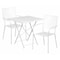 Flash Furniture 28" Square White Steel Folding Table w/ 2 Chairs CO-28SQF-02CHR2-WH-GG - alternate 1