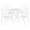 Flash Furniture 28" Square White Steel Folding Table w/ 4 Chairs CO-28SQF-02CHR4-WH-GG - alternate 1