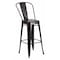 Flash Furniture 30" High Black-Antique Gold Metal Barstool w/Back CH-31320-30GB-BQ-GG - alternate 1