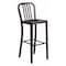 Flash Furniture 30" High Black-Gold Metal Barstool with Slat Back CH-61200-30-BQ-GG - alternate 1