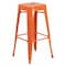Flash Furniture 30" High No Back Orange Metal Barstool Square Seat CH-31320-30-OR-GG - alternate 1