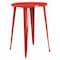 Flash Furniture Round 30" L, 30" W, 41" H, Metal Top, Red CH-51090-40-RED-GG - alternate 1