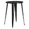 Flash Furniture Round 30" L, 30" W, 41" H, Metal Top, Black CH-51090-40-BK-GG - alternate 1