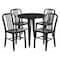 Flash Furniture Black Metal Set, 30RD CH-51090TH-4-18VRT-BK-GG - alternate 1