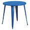 Flash Furniture Round 30" W, 30" L, 29.5" H, Metal Top, Blue CH-51090-29-BL-GG - alternate 1
