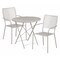 Flash Furniture 30" Round Lt Gray Steel Folding Table w/ 2 Chairs CO-30RDF-02CHR2-SIL-GG - alternate 1