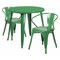 Flash Furniture Green Metal Set, 30RD CH-51090TH-2-18ARM-GN-GG - alternate 1