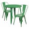 Flash Furniture Green Metal Set, 30RD CH-51090TH-2-18CAFE-GN-GG - alternate 1