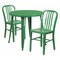 Flash Furniture Green Metal Set, 30RD CH-51090TH-2-18VRT-GN-GG - alternate 1