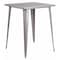 Flash Furniture Square 33.25" L, 33.25" W, 40.75" H, Metal Top, Grey CH-51040-40-SIL-GG - alternate 1