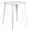 Flash Furniture Square 33.25" L, 33.25" W, 40.75" H, Metal Top, White CH-51040-40-WH-GG - alternate 1