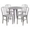 Flash Furniture Round 30" W, 30" L, 29.5" H, Metal Top, Grey CH-51090TH-4-18VRT-SIL-GG - alternate 1