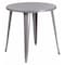 Flash Furniture Round 30" W, 30" L, 29.5" H, Metal Top, Grey CH-51090-29-SIL-GG - alternate 1