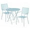 Flash Furniture 30" Round Sky Blue Steel Folding Table w/ 2 Chairs CO-30RDF-02CHR2-SKY-GG - alternate 1