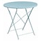 Flash Furniture 30" Round Sky Blue Steel Folding Patio Table CO-4-SKY-GG - alternate 1