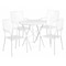Flash Furniture 30" Round White Steel Folding Table w/ 4 Chairs CO-30RDF-02CHR4-WH-GG - alternate 1