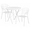 Flash Furniture 30" Round White Steel Folding Table w/ 2 Chairs CO-30RDF-03CHR2-WH-GG - alternate 1