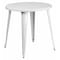 Flash Furniture Round 30" W, 30" L, 29.5" H, Metal Top, White CH-51090-29-WH-GG - alternate 1