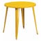Flash Furniture Round 30" W, 30" L, 29.5" H, Metal Top, Yellow CH-51090-29-YL-GG - alternate 1