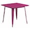 Flash Furniture Purple Metal Table, 31.5SQ ET-CT002-1-PUR-GG - alternate 1