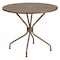 Flash Furniture 35.25" Round Gold Steel Patio Table-Umbrella Hole CO-7-GD-GG - alternate 1
