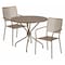 Flash Furniture 35.25" Round Gold Steel Table with 2 Chairs CO-35RD-02CHR2-GD-GG - alternate 1