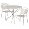 Flash Furniture 35.25" Round Lt Gray Steel Table with 2 Chairs CO-35RD-03CHR2-SIL-GG - alternate 1