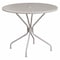 Flash Furniture 35.25" RD Lt Gray Steel Patio Table-Umbrella Hole CO-7-SIL-GG - alternate 1