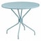 Flash Furniture 35.25" RD Sky Blue Steel Patio Table-Umbrella Hole CO-7-SKY-GG - alternate 1