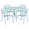 Flash Furniture 35.25" RD Sky Blue Steel Table Set with 4 Chairs CO-35RD-03CHR4-SKY-GG - alternate 1