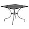 Flash Furniture 35.5" Square Black Steel Patio Table-Umbrella Hole CO-6-BK-GG - alternate 1