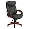 Flash Furniture Contemporary Chair Black High Back Exec Chair, Fixed Arms, 20-3/4" to 23" Height, Metal, Black BT-90171H-S-GG - alternate 1