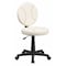 Flash Furniture Vinyl Task Chair, 17" to 21-1/2", Brown and Cream BT-6179-BASE-GG - alternate 1