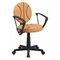 Flash Furniture Metal Task Chair, 17" to 21-1/2", Fixed Arms, Black and Orange BT-6178-BASKET-A-GG - alternate 1