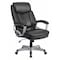 Flash Furniture Hercules Office Chair, Black Seat, Black Back, 28 1/2 in W 35" L 49-1/2" H, Padded, Leather Seat GO-1850-1-LEA-GG - alternate 1
