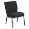 Flash Furniture Hercules Church Chair, Black Back, 21-1/4 in W 25" L 33" H, Fabric Seat FD-CH0221-4-GV-S0806-BAS-GG - alternate 1