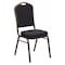 Flash Furniture Hercules Banquet Chair, Black Back, 17-1/4 in W 20-1/4" L 38" H, Fixed, Fabric Seat FD-C01-GOLDVEIN-S0806-GG - alternate 1