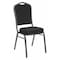 Flash Furniture Hercules Banquet Chair, Black Back, 17-1/4 in W 20-1/4" L 38" H, Fixed, Fabric Seat FD-C01-SILVERVEIN-S076-GG - alternate 1