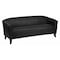 Flash Furniture Sofa, 29" x 29", Upholstery Color: Black 111-3-BK-GG - alternate 1