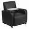 Flash Furniture Contemporary Guest Chair, Black Back, 41 in W 27" L 35" H, Raised Tablet, Leather Seat BT-8217-BK-CS-GG - alternate 1