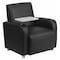 Flash Furniture Contemporary Guest Chair, Black Back, 41 in W 27" L 35" H, Raised Tablet, Leather Seat BT-8217-BK-GG - alternate 1