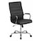 Flash Furniture High Back Black LeatherSoft Executive Swivel Office Chair with Chrome Frame and Arms GO-2286H-BK-GG - alternate 1