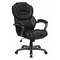Flash Furniture Contemporary Chair Fixed Arms, 17-3/4" to 21-1/2" Height, Metal, Black GO-901-BK-GG - alternate 1
