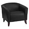 Flash Furniture Hercules Imperial Chair, Black Back, 33-1/2 in W 31" L 29" H, Sloping, Leather Seat 111-1-BK-GG - alternate 1